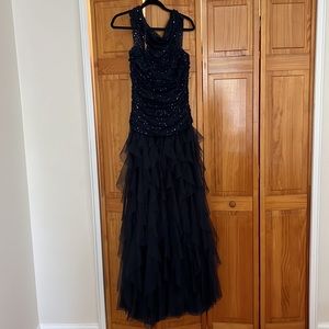 Navy Tadashi Shoji gown